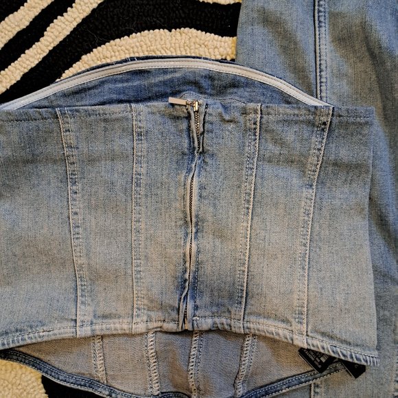 BNWT Zara Demin Set - Skirt and Top size XS - Picture 5 of 6